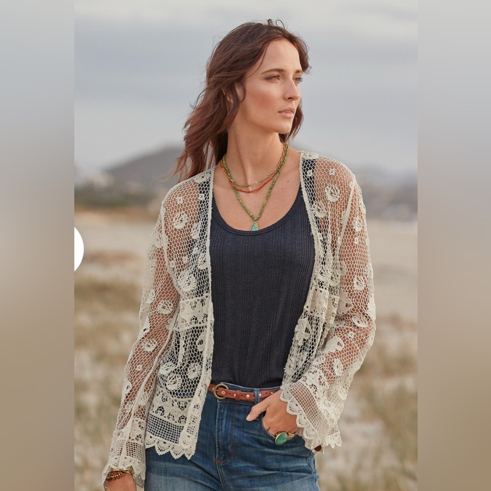 NWT Sundance Lace Harmony Kimono. Size M/L Gorgeous!!